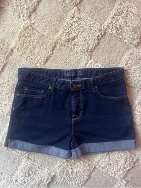 Patagonia Women's Navy Stitched Roll-Cuff Denim Shorts